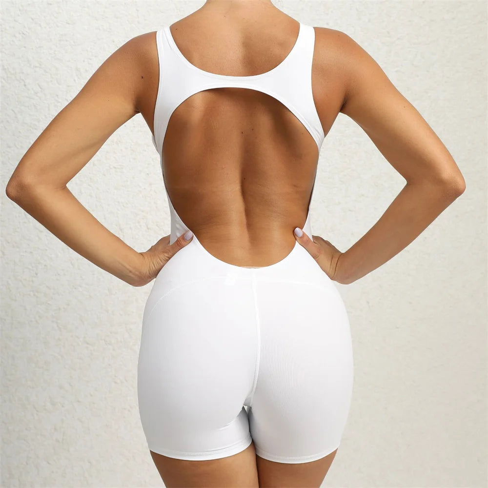 2024 Mini Flare Dames Trainingspak Pad Yoga Set Eendelig Jumpsuit Workout Legging Rompers Sport Gym Oefeningskleding Actief Pak