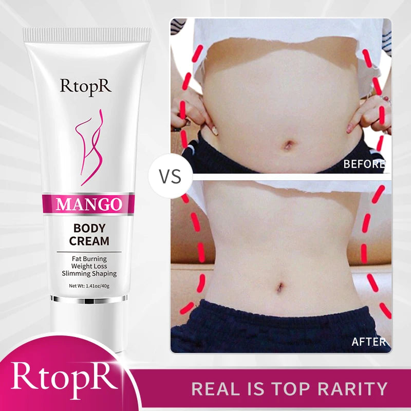 RtopR Fat Burning Slimming Cream Promotes Fat Burning Weight Loss Slimming Legs Create Beautiful Curves Sexy Figure Body Care